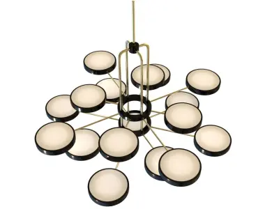 modern chandelier hanging lamp 3D model