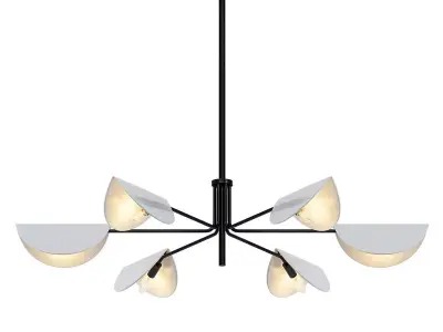 Bloem five light chandelier 3D model