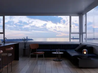  3D model of Lakeside West Apartment 3D model
