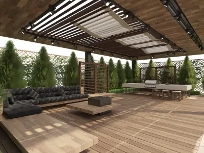 Garden Gazebo 3d model 3D model