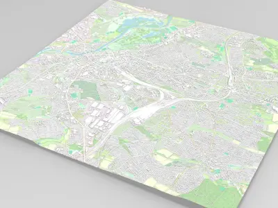 Cityscape  Kassel Germany 3D model