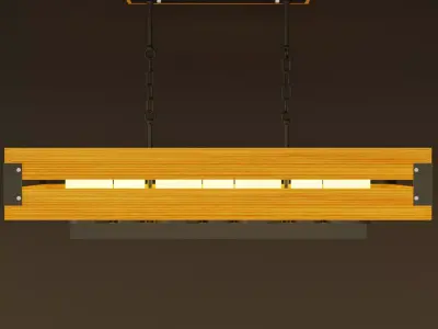 Loft style lamp 3D model