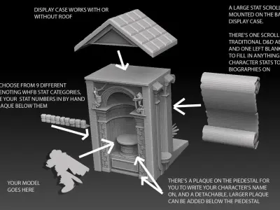 Miniature Display Case Royalty Free Version 3D print model