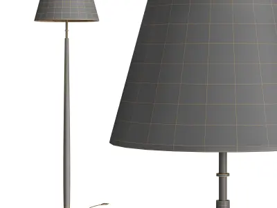 Tailor Soft Bronze Floor Lamp 3D model