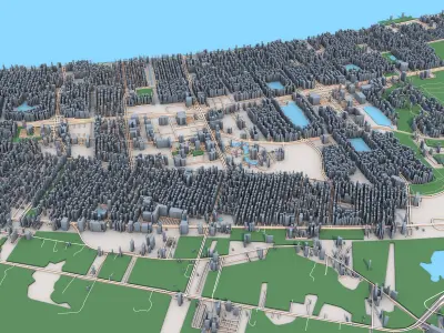 City Map 3D model purchase