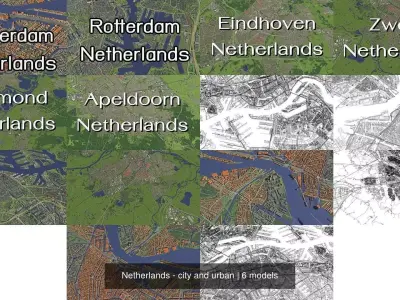 Netherlands - city and urban 3D Model Pack