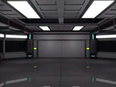 Sci Fi Interior 3D model