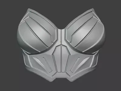 SLEEK SCI-FI BREASTPLATE 3D print model