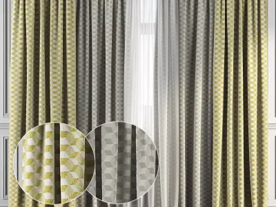 Curtain Set 156 3D model