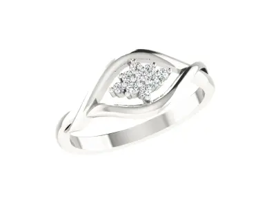 Women Ring  Render 3dm STL OBJ FBX Details 3D print model 238