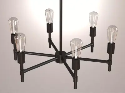 Industrial Chandelier 3D model