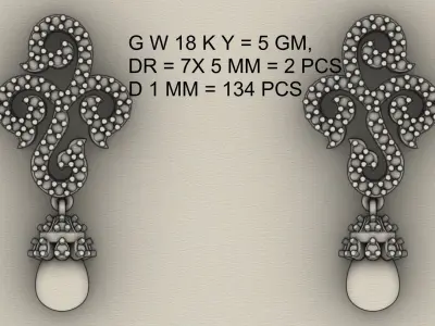 earring 3D print model