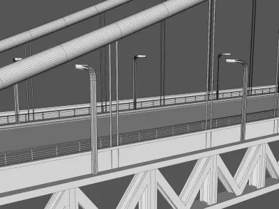 The Golden Gate Bridge 3D model