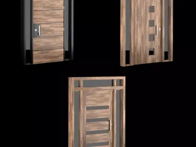 Exterior Large Doors 3D model 5