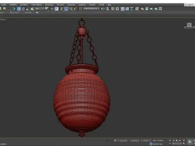 Beehive Pendant Light Low-poly 3D model
