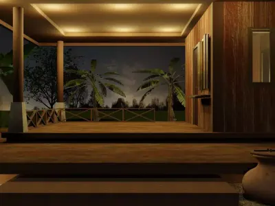 Tropical small house 2 - 2020 3D model