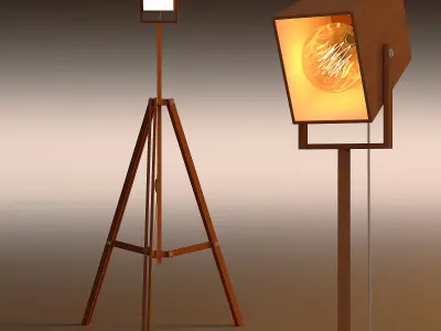 Floor Lamp 3D model