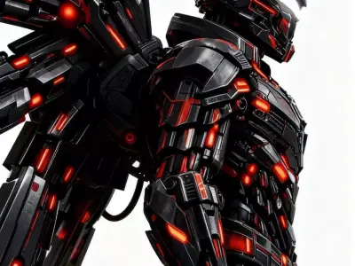 Armadura Angelical Suprema de Juicio Celestial 3D 3D model