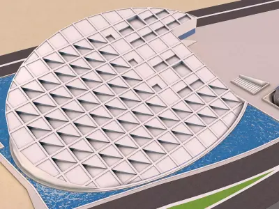 0053 - Egypt - Alexandria Library 3D model