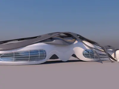 0101 - Organic Building 3D model