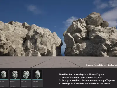 Stylized Realistic Highpoly Rock - CG And Games - 05 3D model