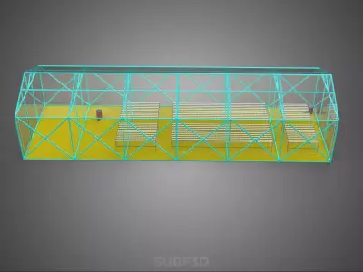 HYDROPONIC AEROPONIC GREENHOUSE HOTHOUSE GLASSHOUSE FARM GARDEN 3D model