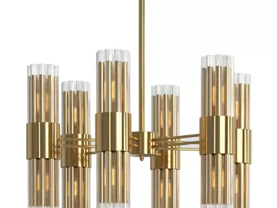 Hetel Fabricio Lux Meduza Antonia chandeliers Low-poly 3D model