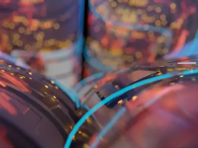 Sci-fi corridor broadcast design 3D model