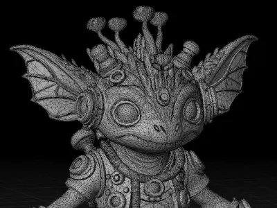 Forest Steampunk Creature 3D model