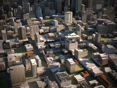 City 26 Low-poly 3D model