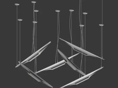 Coltrane Suspension Light 3D model