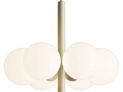 Opaline Chandelier by Kaiser Leuchten 3D model