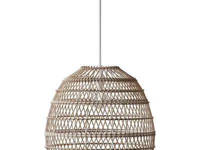Boho Design Natural Lamp 3D model