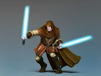 Light side bundle II - masters and apprentices 35 mm scale  3D print model