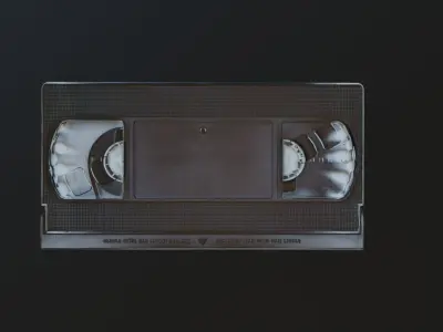 Low Poly VHS Tape Free 3D model