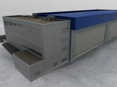 LBSF Hangar 6 Low-poly 3D model