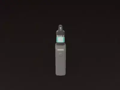 Sleek Modern Vape Device with LED Indicator 3D model