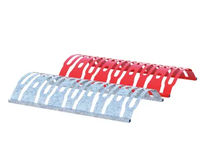 Bicycle stands flat 3D model