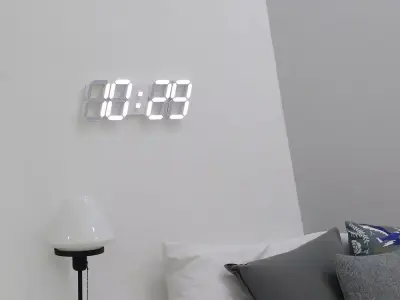 Big Plus 3D LED Wall Clock 3D model