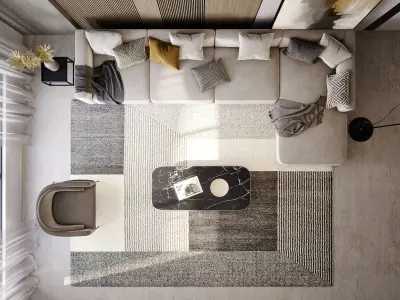 Interior Living Room Scene 17 3D model