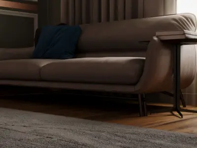 bedroom interior 3d scene model  3D model