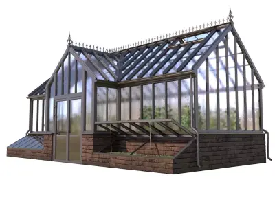 English greenhouse TOTLAND 4 3D model