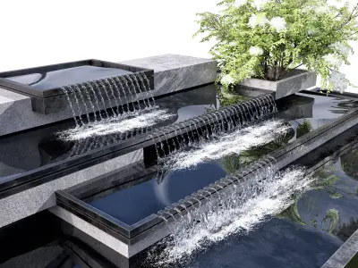 WATERFALL FOUNTAIN CASCADE  NO16 A 3D model