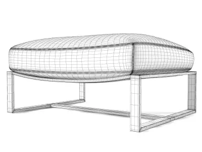 Cruisin Ottoman 3D model