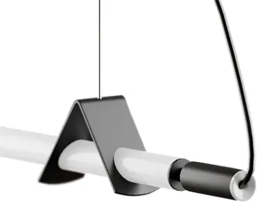 Linear Minimalist Tube Chandelier from Dilara 3D model