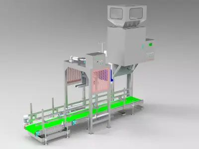 3d design model of sorting and quantitative packaging machine 04 3D model