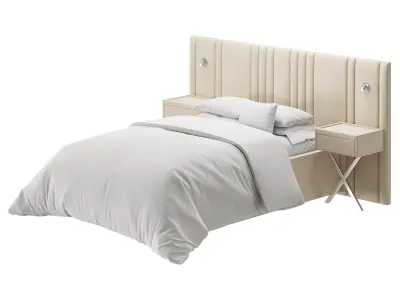 Madison Upholstered Ottoman Bed 3D model