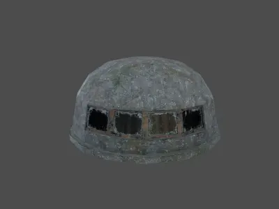 Bunker 03 Low-poly 3D model
