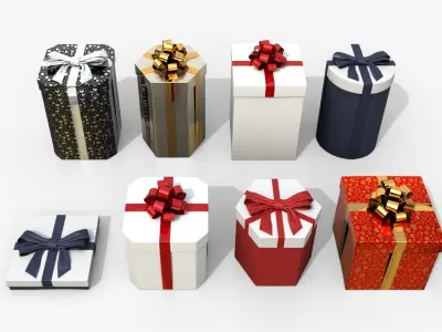  Gift Boxes - Tall Proportions Set 