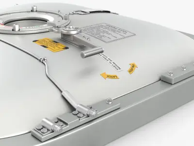  ISS Space Station Pressure Hatch Silver 